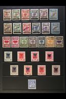 1919-1920 MINT COLLECTION  Presented On A Stock Page. Includes 1919 Handstamped Set, 1919 Comet Opt'd Set, 1919 Surcharg - Albania