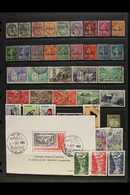 FRENCH  1931-82 USED SELECTION On A Stock Page. Includes 1931 Set To 1f50, 1950 100fr Air Chamois, 1955 100fr, 200fr, An - Andere & Zonder Classificatie
