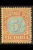 VICTORIA  1890-94 Postage Due 5s Dull Blue And Brown Lake, SG D10, Mint With Light Gum Toning. For More Images, Please V - Other & Unclassified