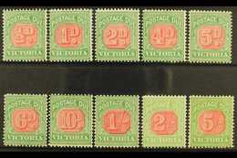 VICTORIA  1895-96 Postage Due Set, SG D11/20, Fine Mint. (10) For More Images, Please Visit Http://www.sandafayre.com/it - Altri & Non Classificati