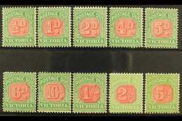 VICTORIA  1895-96 Postage Due Set, SG D11/20, Fine Mint. (10) For More Images, Please Visit Http://www.sandafayre.com/it - Sonstige & Ohne Zuordnung