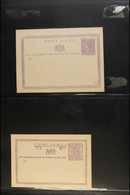 VICTORIA  POSTAL STATIONERY (POSTAL CARDS) 1876-1900 Mostly All Different Collection Of Unused Cards And Two Part Reply  - Otros & Sin Clasificación