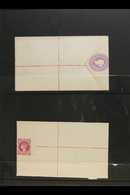 VICTORIA  POSTAL STATIONERY (REGISTERED ENVELOPES) 1881-1893 Unused Collection, Mostly All Different, And In Good Condit - Otros & Sin Clasificación