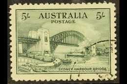 1932  5s Blue Green "Sydney Harbour Bridge", SG 143, Fine Cds Used For More Images, Please Visit Http://www.sandafayre.c - Other & Unclassified