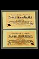 1952 BOOKLET SET  3s6d Vermillion & Deep Blue On Green Cover Booklets, SG SB 30/30a, Complete And Very Fine Containing 1 - Other & Unclassified