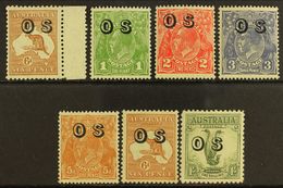 OFFICIAL  1932-33 "O S" Overprinted All Different NEVER HINGED MINT Selection Comprising (wmk 7) 6d 'Roo (SG O127); KGV  - Sonstige & Ohne Zuordnung