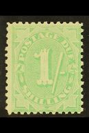 POSTAGE DUE  1908-09 1s Dull Green, Perf 11½ X 11, SG D58, Fine Mint. For More Images, Please Visit Http://www.sandafayr - Autres & Non Classés