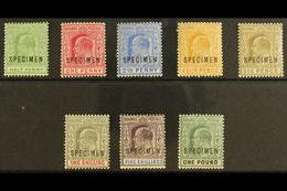 1902-06  Ed VII Set To £1 Plus 1906 ½d Green, Overprinted "Specimen", SG 62s-70s, 71s, Very Fine And Fresh Mint. (8 Stam - Altri & Non Classificati