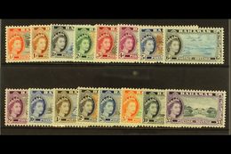 1954-63  Definitive Set, SG 201/216, Never Hinged Mint. (16) For More Images, Please Visit Http://www.sandafayre.com/ite - Other & Unclassified