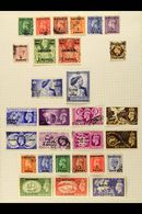 1934-1959 ALL DIFFERENT COLLECTION  On Leaves, Mint And Used, Generally Fine And Fresh. Note 1934-37 To 4a; 1942-45 Comp - Bahrain (...-1965)