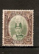 MALAYA - KEDAH 1937 $2 SG 67 FINE USED Cat £80 - Kedah
