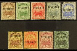 1910   Caravel Set Overprinted "Specimen", SG 44s/51s, 2½d And 3d Corner Faults Otherwise Fine To Very Fine Mint Part Og - Bermudas