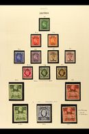 ERITREA  1948 - 1951 Complete Mint Collection Including Postage Dues With 1948 BMA Set Incl 2s 50 With "Misplaced Stop"  - Africa Orientale Italiana