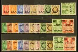 SOMALIA  1943-50 COMPLETE MINT COLLECTION Presented On A Stock Card. Includes All Three Issued Sets, SG S1/S31, Very Fin - Italian Eastern Africa