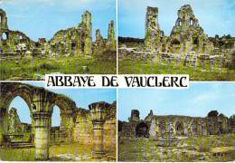 02 - VAUCLERC ** Lot De 2 Cartes ** Ruines De L'Abbaye - CPSM Grand Format - Aisne - Other & Unclassified