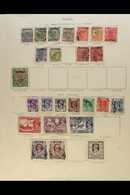 1937-47  All Different Used Collection On Album Pages, Includes 1937 Opts To 1r, 1938-40 Range To 2r, 1945 "Mily Admin"  - Burma (...-1947)