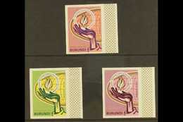 1969 IMPERF PLATE PROOFS  INTERNATIONAL HUMAN RIGHTS Air Post Issue (Scott C285-CB50), Globe, Flame & Hand Proofs, 3 Mar - Other & Unclassified