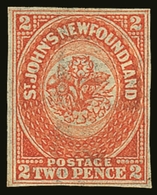 1860  2d Orange-vermilion With "CEY" Of "Stacey Wise" Paper-maker's Wmk, Unitrade 11i (SG 10 Variety) Fine Unused No Gum - Altri & Non Classificati