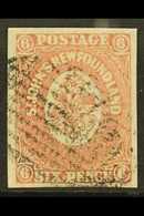 1862  6d Rose Lake, SG 20, Very Fine Used With Good Margins All Round. For More Images, Please Visit Http://www.sandafay - Sonstige & Ohne Zuordnung