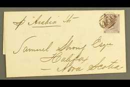 1863 COVER FROM ENGLAND  Bearing GB 1862-64 6d Lilac Tied By "466" Numeral Of Liverpool And Endorsed "p "Arabia" Str-",  - Sonstige & Ohne Zuordnung