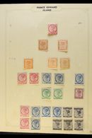 1861-1872 MINT COLLECTION  On Leaves, Inc 1861 2d (minor Imperfections, Cat £500), 1862-69 Perf 11 1d (x2) And Perf 11½- - Other & Unclassified