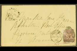 1876  (30 Mar) Env From Scarborough, England To Atherton PO, Ontario Bearing GB 2½d Rosy Mauve On Blued Paper (SG 138, C - Sonstige & Ohne Zuordnung