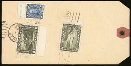 REGISTERED PARCEL TAG  1936 Tag Franked With 1930 $1 Olive-green, 1935 5c Blue & 20c Olive-green, $1.25 Rate, From The C - Altri & Non Classificati