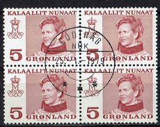Grönland 1978 // Michel 106 O Viererblock (9108) - Gebraucht