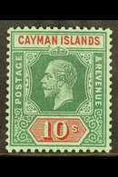 1912-20  10s Deep Green & Red On Green, SG 52, Very Fine Mint, Fresh. For More Images, Please Visit Http://www.sandafayr - Kaaiman Eilanden