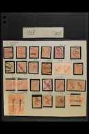 1868 "ONE PESO" POSTMARKS COLLECTION  A Used Collection Of The 1860 1p Type II, Both Shades, Scott 57 Or 57c, Including  - Colombie
