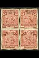 1910 RARITY  10p Lake, Centenary Of Independence, SG 352, Superb NHM Block Of 4. Rare And Spectacular Piece. Cat £1800+  - Colombie