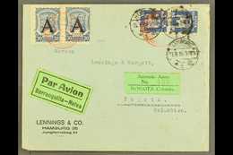 SCADTA  1925 (15 Sep) Cover From Germany Addressed To Bogota, Bearing Germany 20pf Pair Tied By "Hamburg" Cds's And SCAD - Colombie