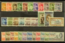 OCCUPATION OF GAZA  1948 Fine Mint Complete Run Of Definitive, Air & Express Issues, SG 1/31 & SG E32. Lovely (32 Stamps - Altri & Non Classificati