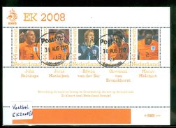 NEDERLAND * NVPH  EK 2008 (2) * VOETBAL *  BLOK * BLOC * BLOCK Van 10 * PERSOONLIJKE ZEGELS * POSTFRIS GESTEMPELD - Timbres Personnalisés