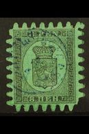 1866-67  8p Black/blue Green (Type III) Serpentine Roulette, SG 46, Fine Used For More Images, Please Visit Http://www.s - Other & Unclassified