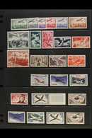 1936-64 AIR POST COLLECTION.  An ALL DIFFERENT Mint & Never Hinged Mint Collection Of Air Post Issues Presented On A Sto - Other & Unclassified