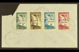 CAMEROUN  1940 SPITFIRE FUND Surcharges Complete Set, Yvert 236/239, Fine Used On A Plain Cover Tied By "KRIBI / CAMEROU - Other & Unclassified