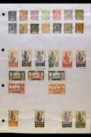 GABON  1904-1933 All Different FINE USED Collection On Pages. With 1904-07 "Tablet Set To 75c; 1910 "Congo Francais" Set - Autres & Non Classés