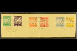 FALKANSEE  1945 Bird Definitive Set On Piece, Mi 1/6, Fine Used (6 Stamps) For More Images, Please Visit Http://www.sand - Other & Unclassified