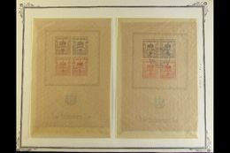 FINSTERWALDE  1946 Reconstruction Miniature Sheet (small Coat Of Arms), Michel Block 1, Both Never Hinged Mint And Very  - Other & Unclassified