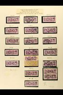 OFFICIALS  1956-59 INTERESTING USED COLLECTION Neatly Presented On Pages With A Delightful Range That Includes Multiples - Autres & Non Classés