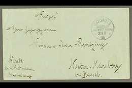 SOUTH WEST AFRICA  1905 (25 Aug) Stampless Feldpost Cover To Germany Showing A Fine "GOBABIS" Cds Postmark, With Niederm - Altri & Non Classificati