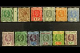 1921-24  (wmk Mult Script CA) Definitives Complete Set To 15s, SG 86/100a, Fine Mint, (12 Stamps) For More Images, Pleas - Côte D'Or (...-1957)