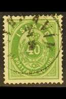 1876-98  40a Green, Mi 11A, Very Fine Used. For More Images, Please Visit Http://www.sandafayre.com/itemdetails.aspx?s=6 - Otros & Sin Clasificación