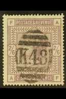 FORERUNNER  1883-84  2s6d Lilac On White Paper, SG 178, Very Fine Used With Full, Upright  "K48" Cancellation Of The Lon - Altri & Non Classificati