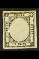 NEAPOLITAN PROVINCES  1861 1g Black, SG 8, Mint, Creases, Four Even Margins, Cat.£650 For More Images, Please Visit Http - Unclassified