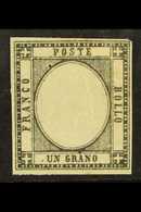 NEAPOLITAN PROVINCES  1861 1g Grey-black, SG 9, Mint, Small Hinge Thin, Four Margins, Cat.£475. For More Images, Please  - Ohne Zuordnung