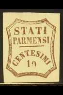 PARMA  1859 10c Brown Provisional, Sass 14, Fine And Fresh Mint With Large Even Margins And Large Part Og. Cat Sass €200 - Unclassified