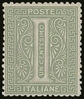 1863  1c Light Grey Green, London Printing, Sass L14, Superb NHM. Signed Fiecchi As DeLaRue. For More Images, Please Vis - Non Classés