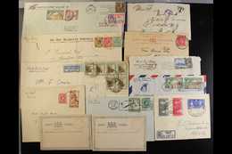 COVERS & POSTCARDS ACCUMULATION  1877-1978 Mixed Lot, Incl. 1877 ½d & 3d Unused Stationery Postcards, H&G 7, 9, 1912 Tax - Giamaica (...-1961)